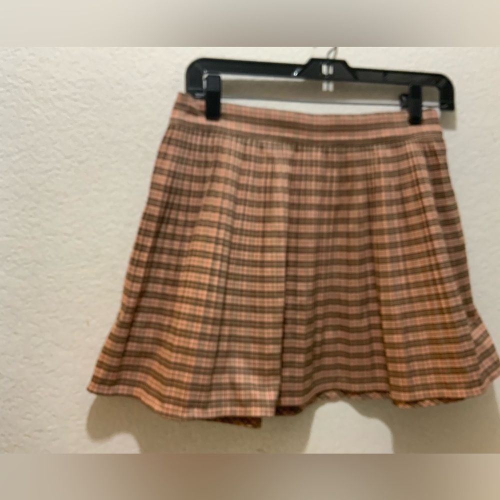 Urban Outfitters BDG pink and brown plaid skirt size S/P